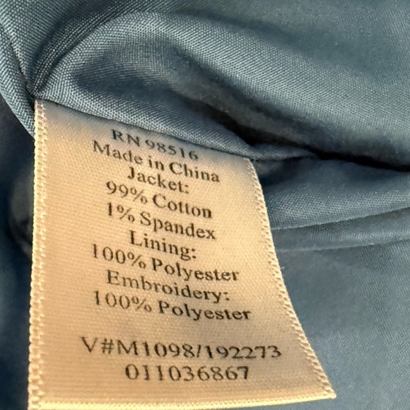 Coldwater Creek Lined Embroidered Denim Jacket Western  Aztec Ranch Style Sz LG - Picture 11 of 11